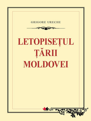 cover image of Letopiseţul Ţării Moldovei